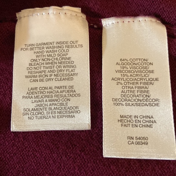 Jones New York Frilly Cardigan Size Large - Picture 5 of 5